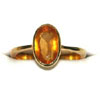 1.00cts Hessonite/ Gomed Stone Ring in 18k Gold (HGR1)