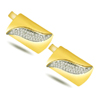 0.40ct Diamond Gold Cufflinks