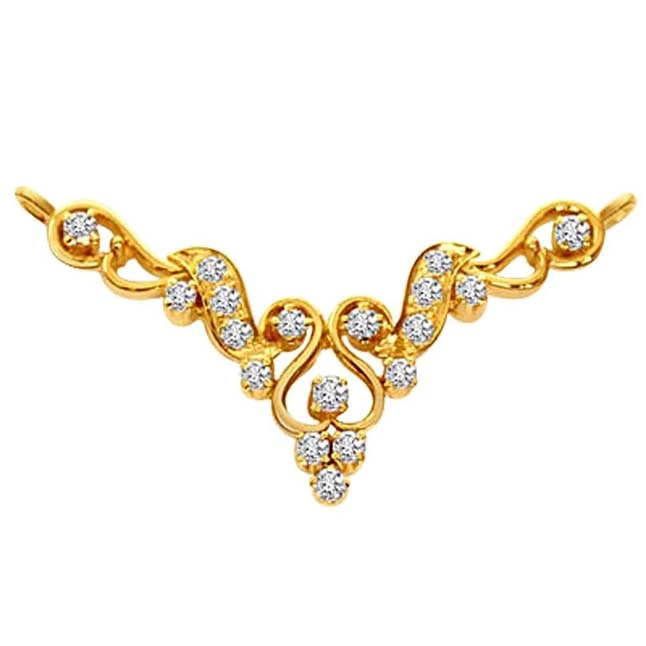 Fairy's Touch 0.45cts Diamond 18kt Gold Necklace Pendant (DN15A)