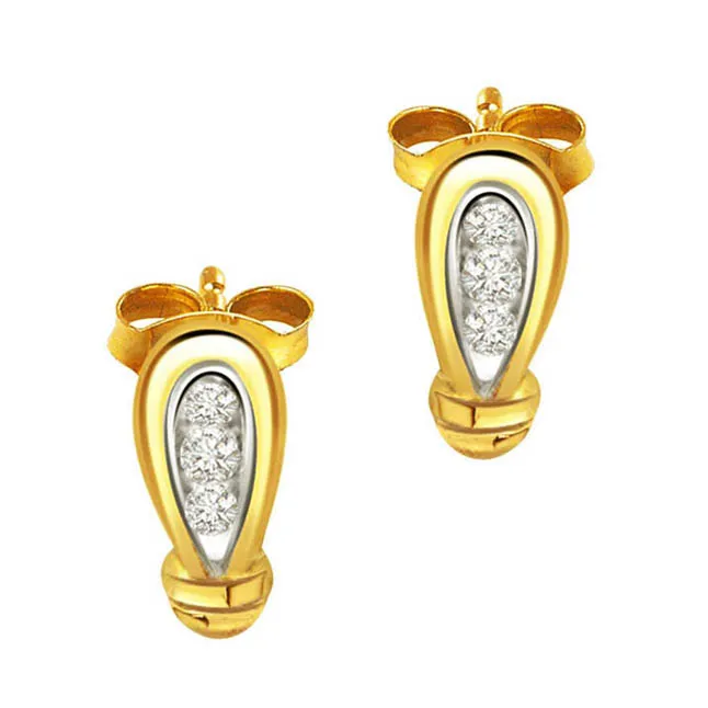 Glamour and grace - Real Diamond Earrings (ER105)