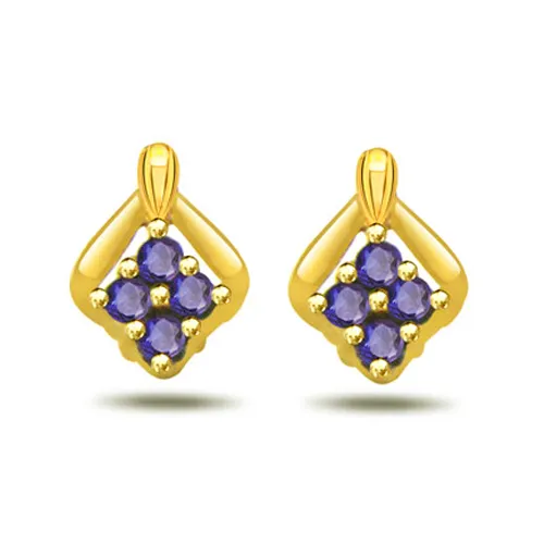 Fab Flora Magic 0.24cts Sapphire Earrings (ER291)