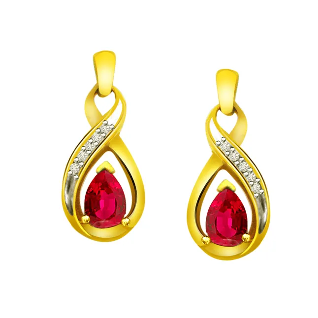 Romantic Blush - Real Diamond Earrings (ER308)
