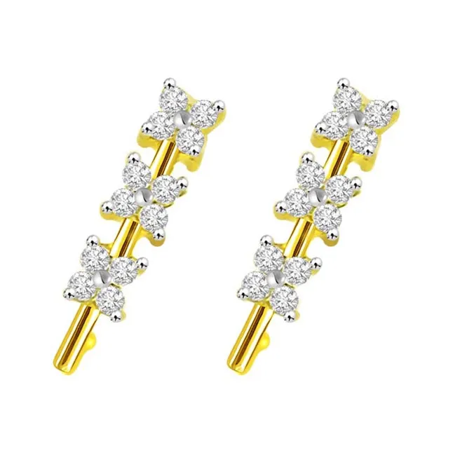 0.48 cts Diamond Designer 18K Earrings (ER416)