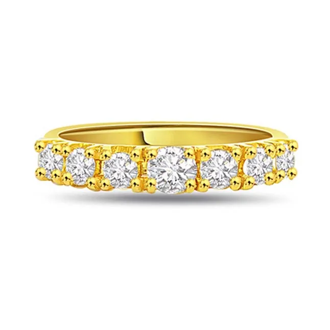 Timeless Magic Classic 0.85cts Real Diamond Half Eternity Ring (SDR279)