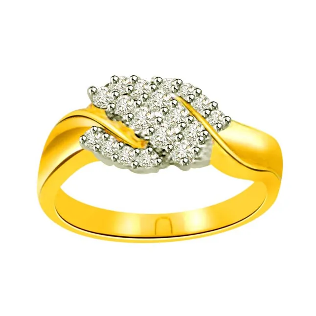 Classic Real Diamond Gold Ring (SDR514)