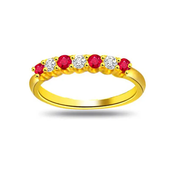 Shimmer Real Diamond & Ruby Ring (SDR972)