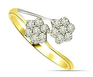 0.28cts Flower Shaped Real Diamond Ring (SDR1424)
