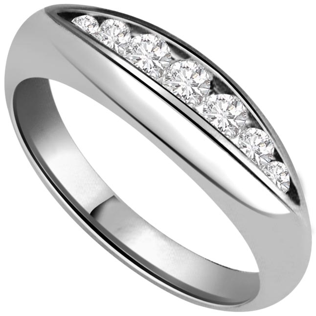 Aqua Magic Fine 0.50 ct Diamond White Gold Ring