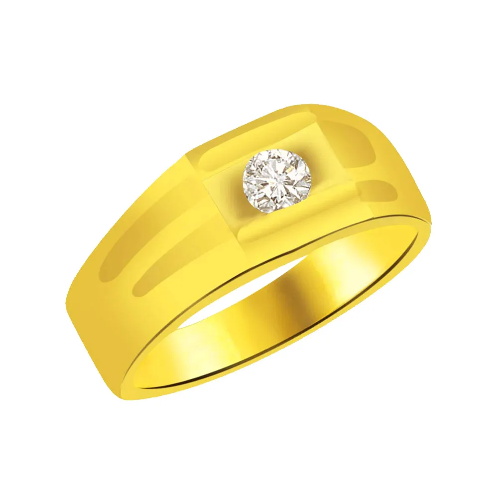 Solitaire Real Diamond Gold Ring (SDR811)