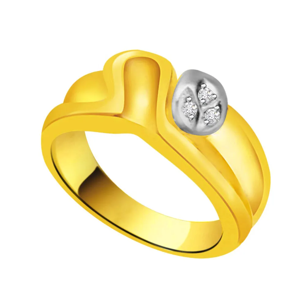 Shimmer Real Diamond Gold Ring (SDR842)