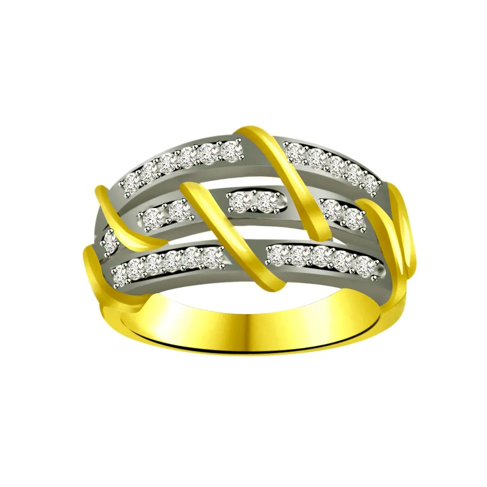 Classic Real Diamond Gold Ring (SDR877)