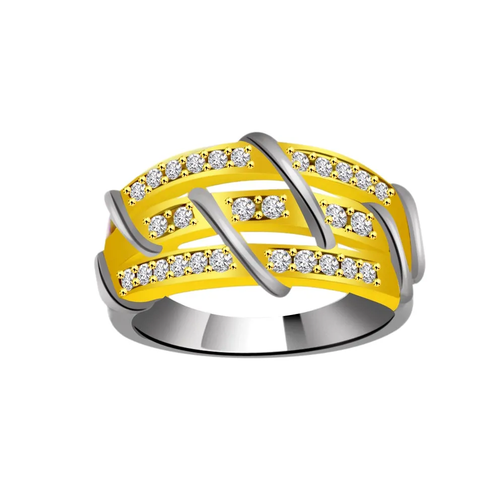 Pretty Real Diamond Gold Ring (SDR879)
