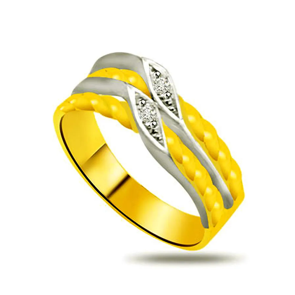 Shimmer Real Diamond Gold Ring (SDR920)