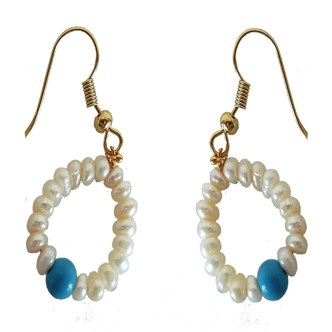 Whispers of the Ocean: Unveil the Allure of Turquoise and Pearl Elegance Earrings