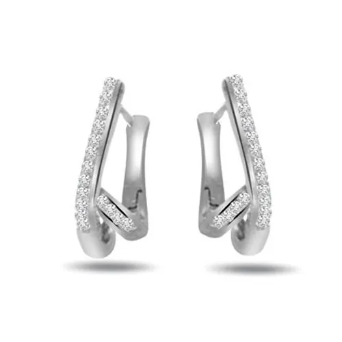 0.32cts Diamond White Gold Earring (ER313)