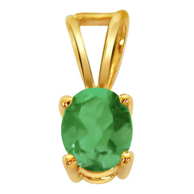 Royal Radiance - Real Emerald Pendant (P98)