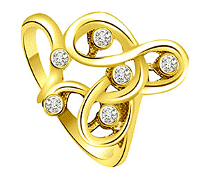 0.18 cts Diamond Designer rings 