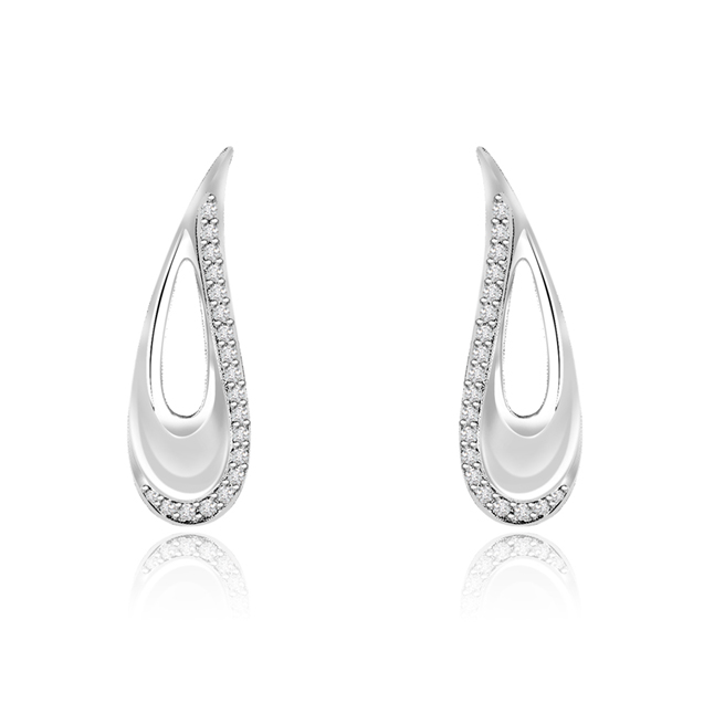 0.20 cts Diamond 14K Earrings -Designer Earrings