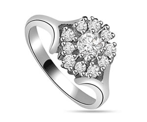 0.25cts White Gold Diamond rings -Designer
