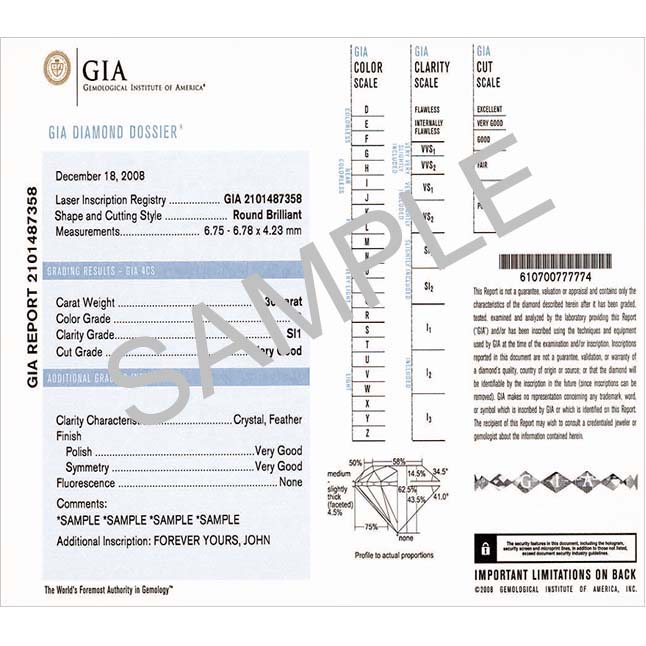 0.57TCW I/SI1 Solitaire Diamond Ring in Closed Setting (0.57ISI1-S56)