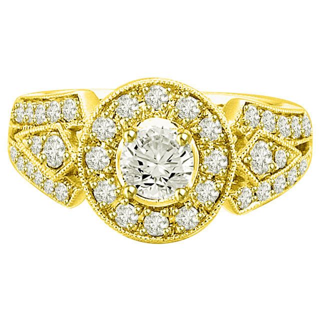 0.80TCW I/VVS1 GIA Certified Diamond Engagement Ring (0.80IVVS1-D7)