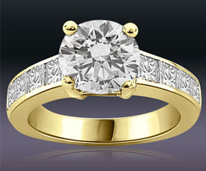 0.90TCW GIA Cert I/SI1 Cert Sol Diamond Engagement Ring (0.90ISI1-D74)