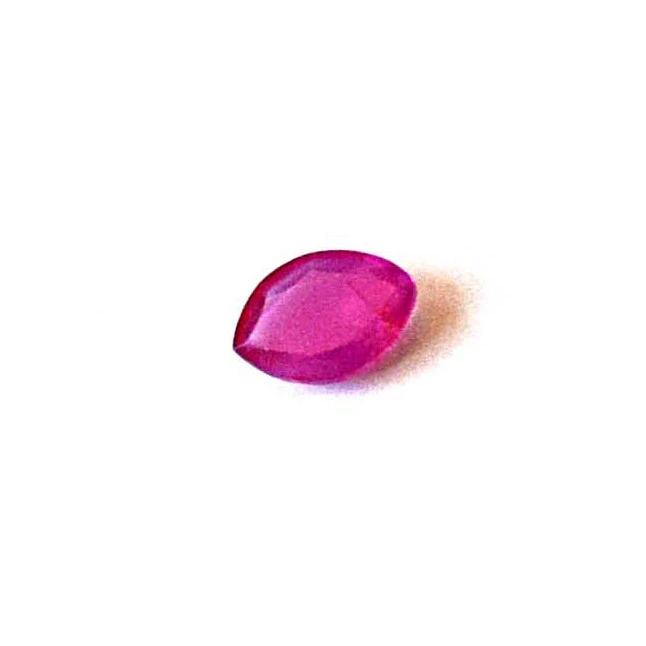 1/0.32ct Real Natural Marquise Shape AA Dark Pink Faceted Ruby Gemstone for Astrological Purpose (0.32cts Marq Ruby)