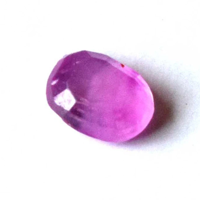 1/0.50cts Real Natural AAA Transparent Pink Oval Faceted Ruby Gemstone for Astrological Purpose (0.50cts Oval Ruby)