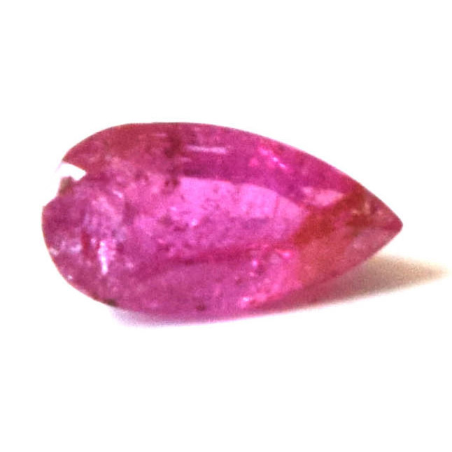 0.50cts Real Natural AAA Faceted Transparent Pear Shape Ruby Gemstone for Astrological Purpose (0.50cts Pear Ruby)