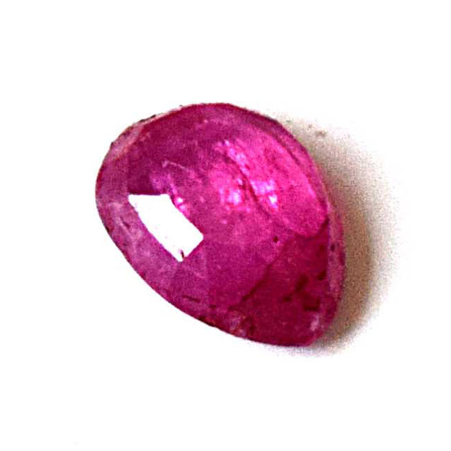 0.63cts Real Natural AA Faceted Pink Ruby Gemstone for Astrological Purpose (0.63cts Pear Ruby)