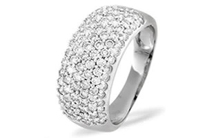 1.00cts Real Diamond Pave Setting Ring (1.00ct Pave Ring)