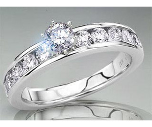 1.00TCW I/SI1 GIA Solitaire Diamond Engagement Ring (1.00ISI1-S55W)