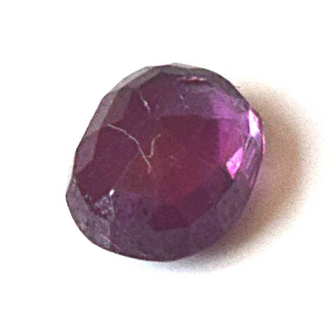 1.02cts Real Natural AAA Faceted Oval Dark Red Ruby Gemstone for Astrological Purpose (1.02cts Oval Ruby)