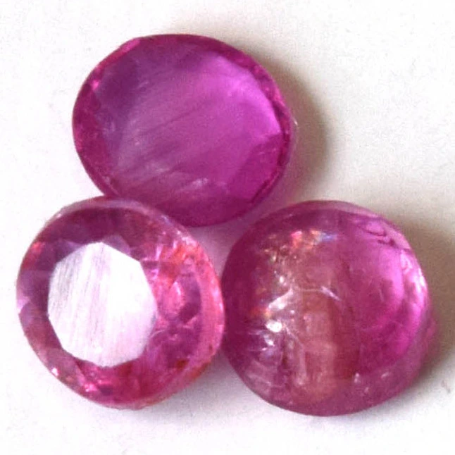 3/1.22cts AAA Quality Real Natural Round Transparent Pink Ruby Gemstone for Astrological Purpose (1.22cts RND Ruby)