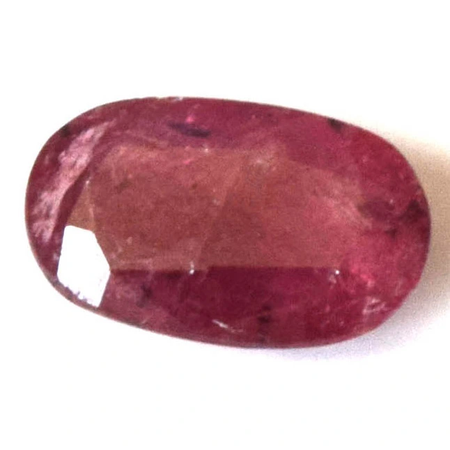 1.41cts Real Natural Oval Red Faceted Ruby Gemstone for Astrological Purpose (1.41cts Oval Ruby)