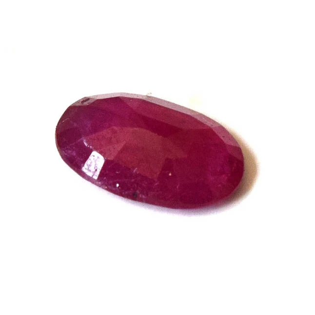 1.43cts A Grade Real Natural Faceted Oval Dark Pink Ruby Gemstone for Astrological Purpose (1.43cts Ruby)