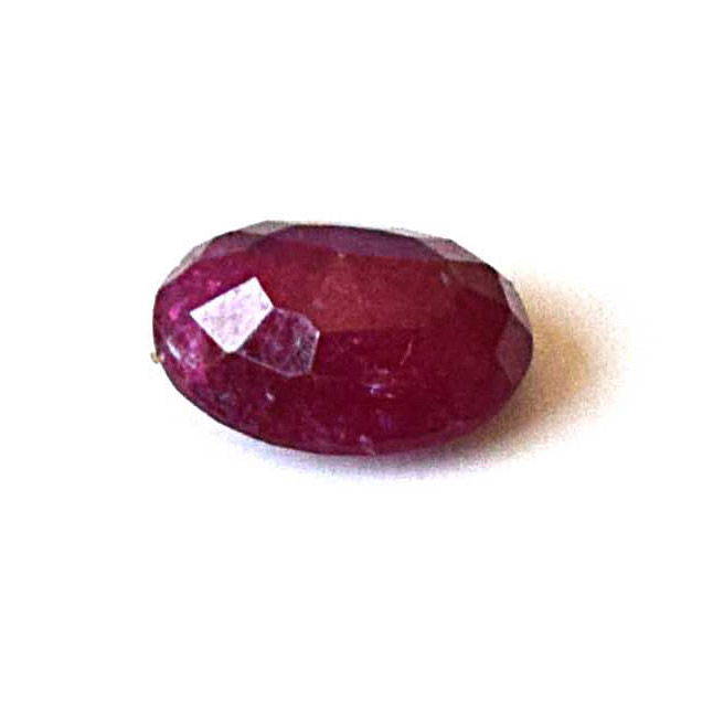 1/1.59cts Real Natural AA Grade Oval Faceted Red Ruby Gemstone for Astrological Purpose (1.59cts Oval Ruby)