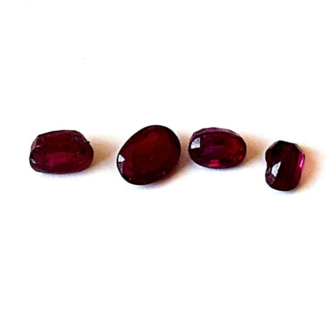 1.65cts AA Grade Natural Real Dark Red Oval Thick Ruby Gemstone for Astrological Purpose (1.65cts Oval Ruby)