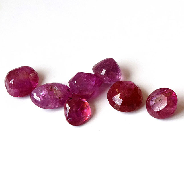 7/19.17cts Real Natural AA Grade Transparent Faceted Oval Pink Ruby Gemstone for Astrological Purpose (19.17cts Oval Ruby)