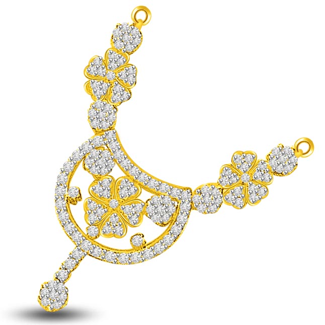 2.74ct Clean White Diamond 18kt Gold Necklace Pendants Necklaces