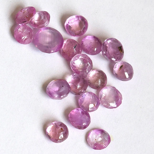 18/2.72cts Fine Light Pink Natural Real Round Faceted Transparent Ruby Gemstones for Astrological Purpose (2.72cts RND Ruby)