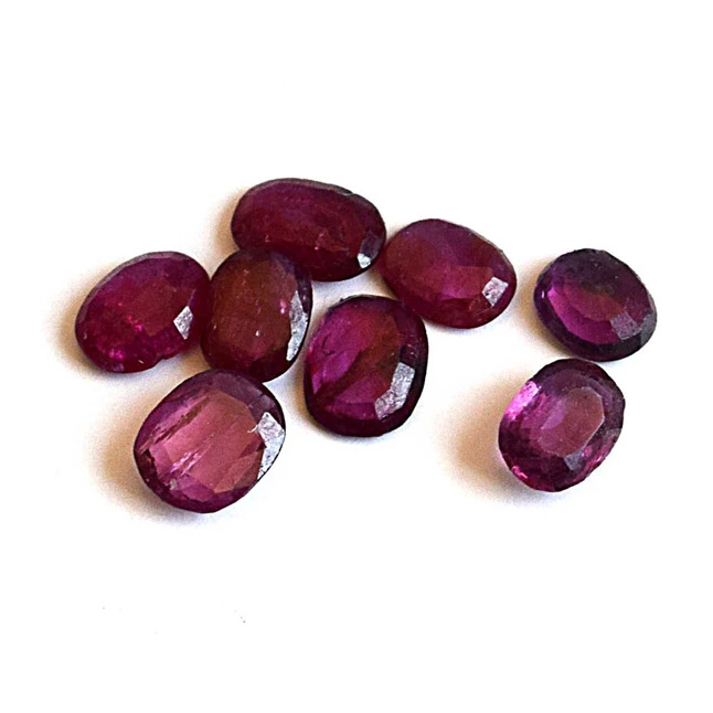 2.92cts AA Grade Natural Real Dark Pink Oval Faceted Ruby Gemstone for Astrological Purpose (2.92cts Oval Ruby)