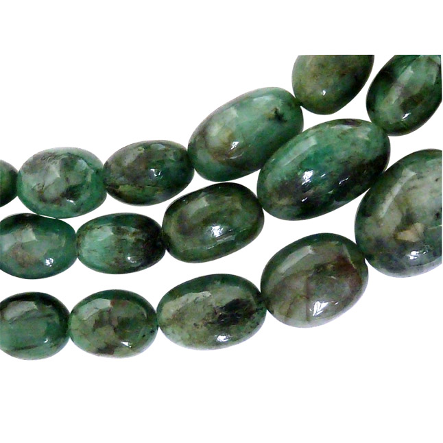 3 Line  327cts REAL Natural Green Oval Emerald Necklace (327cts Oval EMR Necklace)