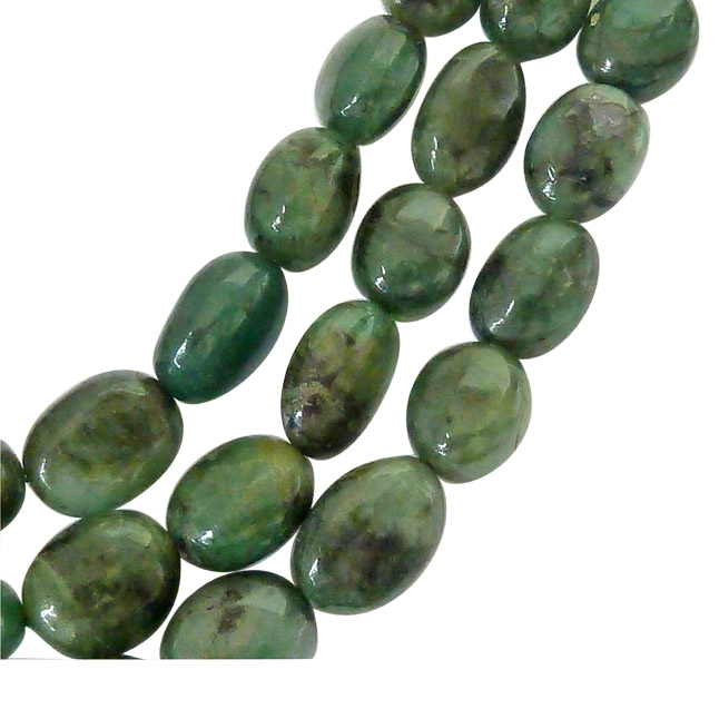 3 Line  327cts REAL Natural Green Oval Emerald Necklace (327cts Oval EMR Necklace)