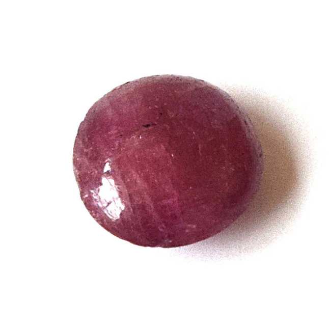 3.28cts Real Natural Round Red Cabochan Ruby Gemstone for Astrology