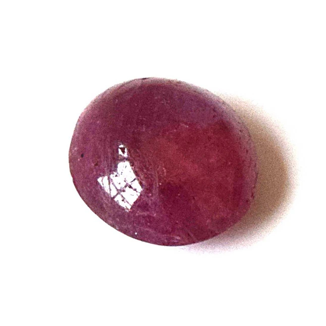 3.28cts Real Natural Round Red Cabochan Ruby Gemstone for Astrology (3.28cts Cab Ruby)