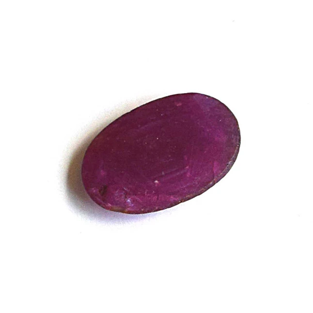 3.43cts Real Natural Oval Red Faceted Ruby Gemstone for Astrological Purpose (3.43cts Oval Ruby)
