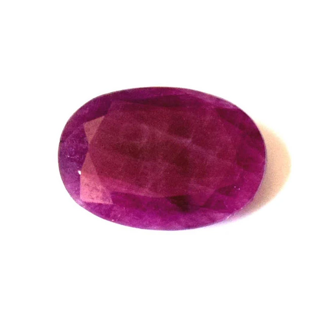 3.84cts Big Oval Real Natural Faceted A Grade Ruby Gemstone for Astrological Purpose (3.84cts Oval Ruby)