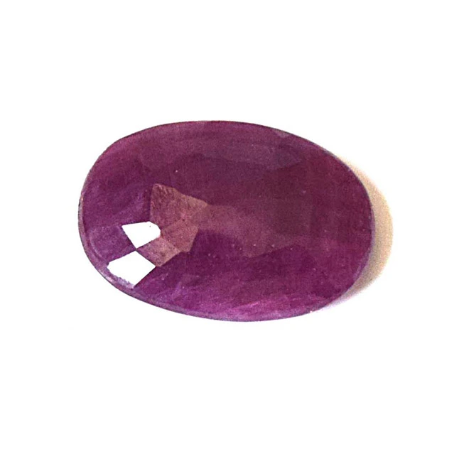3.84cts Big Oval Real Natural Faceted A Grade Ruby Gemstone for Astrological Purpose (3.84cts Oval Ruby)