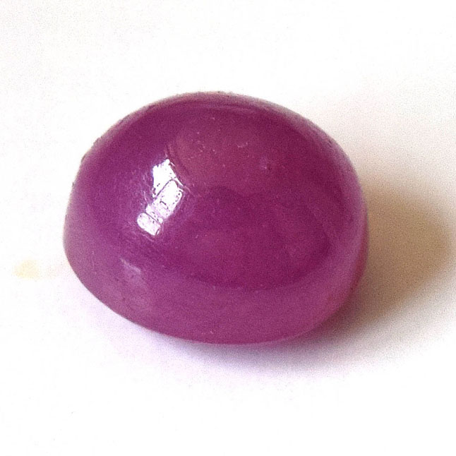 1/4.45cts Real Natural Oval Cabochan Dark Pink Ruby Gemstone for Astrological Purpose (4.45cts Cab Ruby)